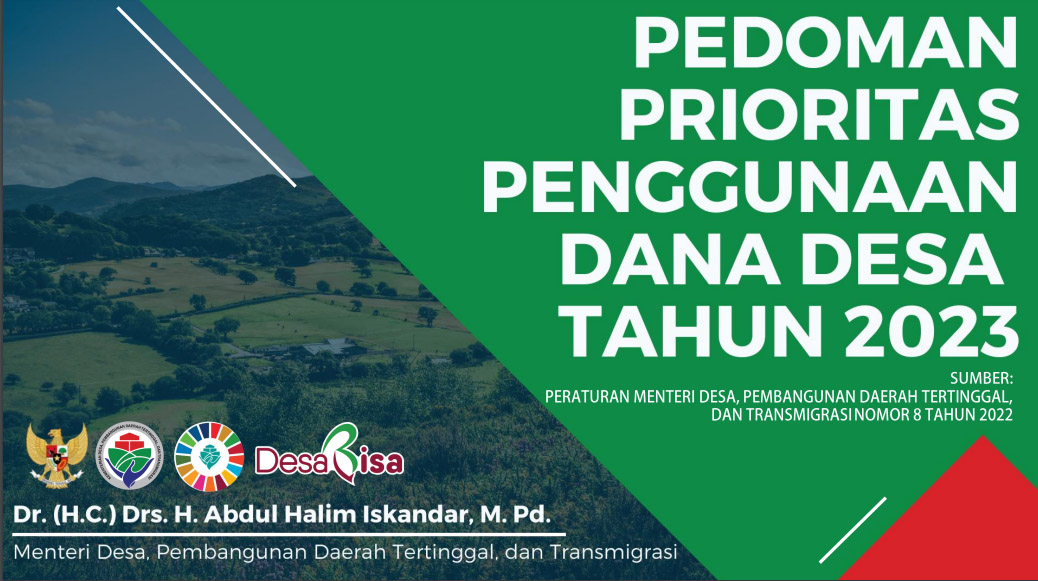 Prioritas dan Pedoman Umum Penggunaan Dana Desa 2023